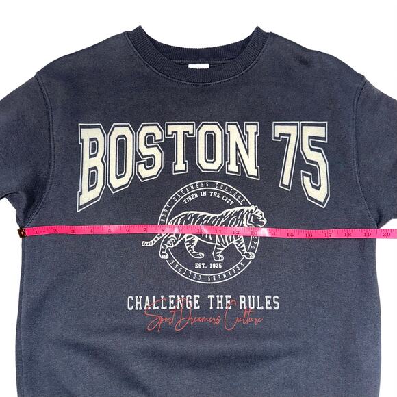 Zara Kids Dark Grey Graphic Pullover Sweatshirt Size 11-12 - Picture 7 of 9